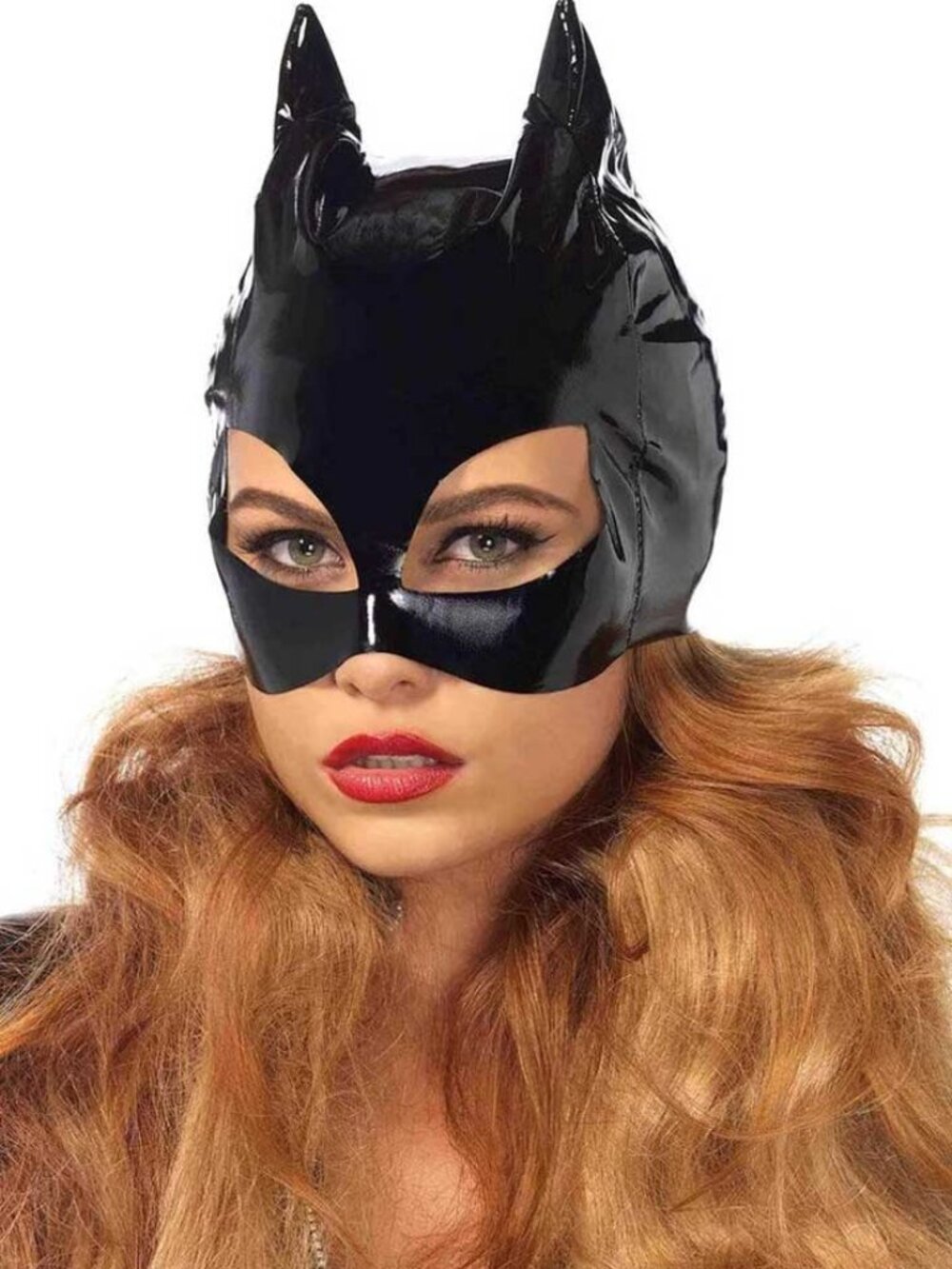 Vinyl Cat Mask - Black Leg Avenue